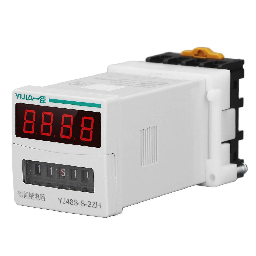 (As Show, One Size) Delay Time Relay 0.1S To 99H Two Group Cycle Type Digital Precision Programmable Led Display For Aut 6909775607268