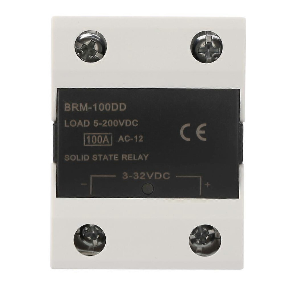(As Show, One Size) Brm-100Dd Dc Control Communication Ssr Solid State Relay 3-32V 100A 6909775605189
