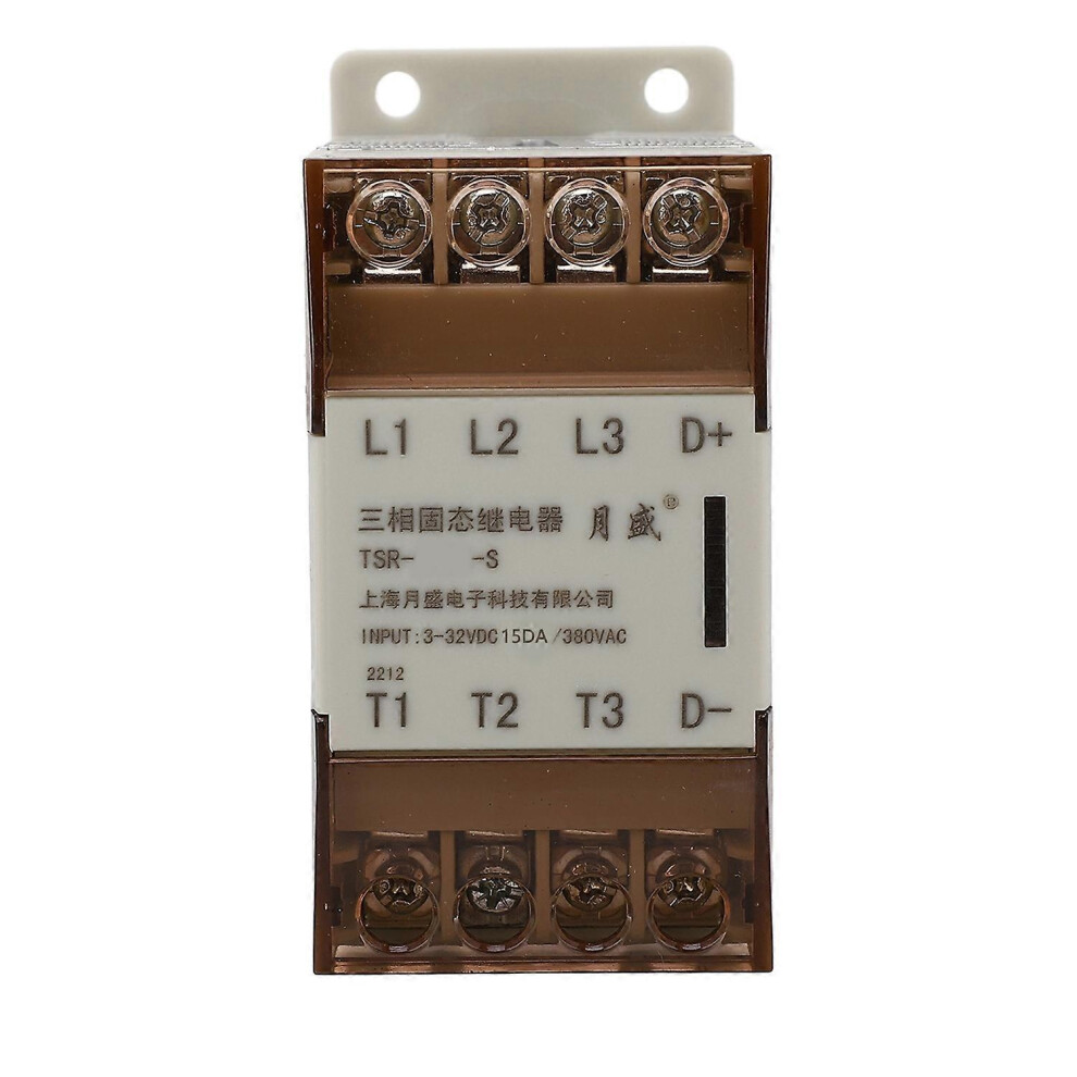 (As Show, One Size) 3 Phase Solid State Relay With Radiator 3Â32Vdc Control Voltage 24Â380Vac Load Voltage Shell 1 White 6909775565605