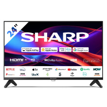SHARP Frameless Smart Roku TV 24 Inch HD Ready LED 3 HDMI Ports HDR10 24GD2225K