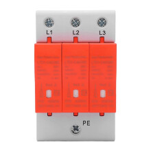 (As show, One size) Surge Protective Device Voltage Protection Arrester Protector 385V AC 20‑40KA for Home 3P
