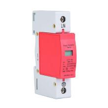 (As show, One size) 1P 40/65/80KA ~385VAC House Surge Protector Low voltage Arrester Device (40KA)