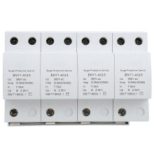 (As show, One size) 4P Surge Protector Arrester AntiThunder Protection Circuit Breaker Household 385VAC(12.5KA )