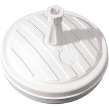 GEEZY Parasol Base 13L White Plastic Umbrella Stand Water Sand Beach Terrace Outdoor