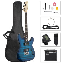 39in GST Electric Guitar H-H Pickup w/ 20W AMP Bag Strap Wire Bag