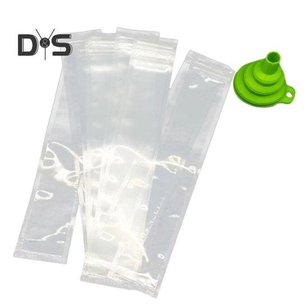 (28cm 40pcs) 20/40/50/100Pcs Thick Disposable Ice Pack Food Grade Convenient Healthy Snacks Yogurt Sticks Ice Pops Bag