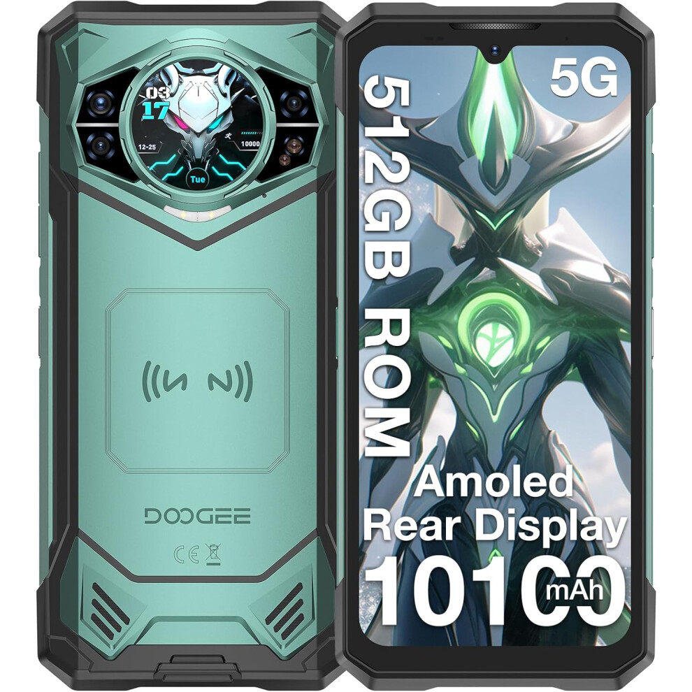 DOOGEE S200 X Rugged Smartphone 12+512GB- 10100mAh -Android 14 - Green-image-OPC-PH69HZZ-NEW