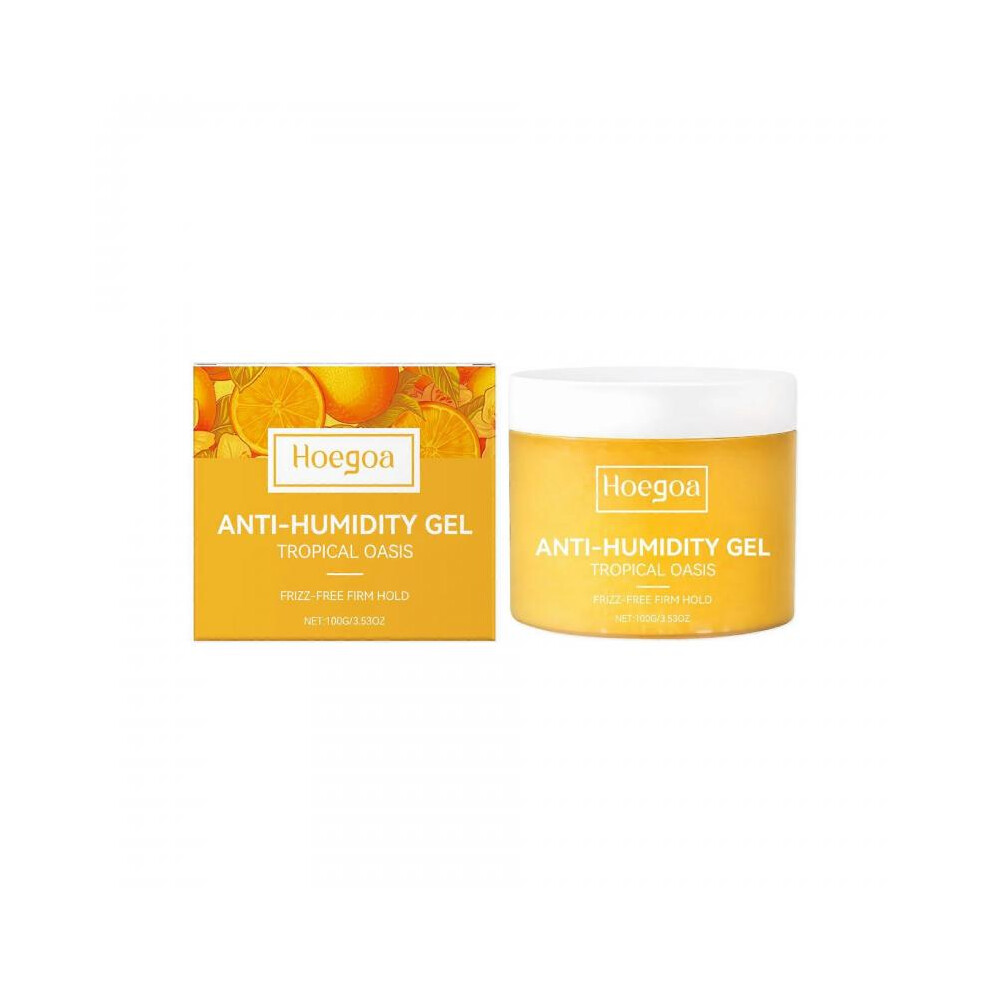 (3pcs) Anti-Humidity Hair Gel 100g | Frizz-Free Firm Hold & Tropical Oasis Scent | Aloe Vera & Pineapple Extract | All Hair Types & Humidity Control