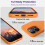 (iPhone 15 Pro Max case, Orange) Compatible with iPhone 15 Pro Max Case, Silicone Shockproof Slim Thin Phone Case for iPhone 15 Pro Max (6.7 inch) 4