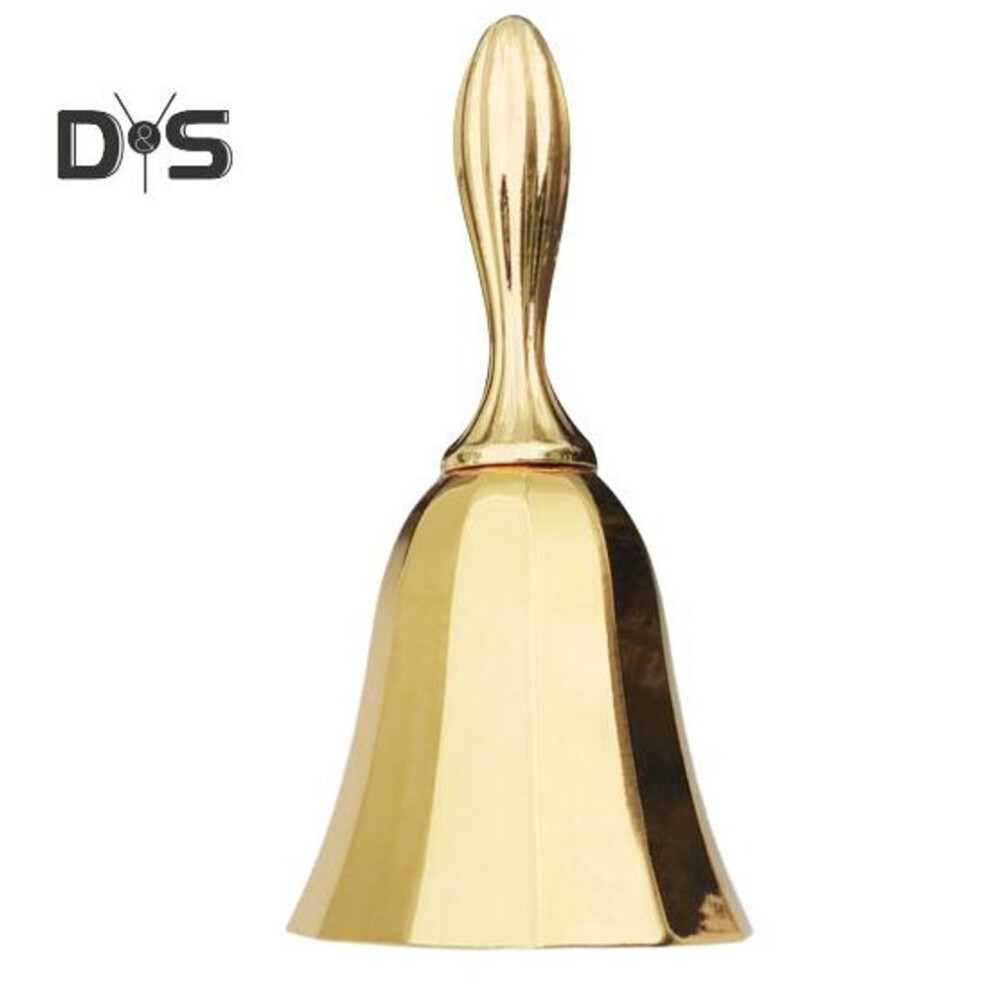 (as the picture, G) Vintage Solid Bass Hand Bell Super Loud Heavy Duty Metal School Classroom Teacher Handheld Bell Wedding Christmas Dinner Service Call Bell