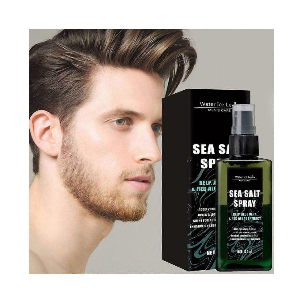 Red (3Pcs) Sea Salt Spray For Hair Men - Hair Texturizing Spray With Kelp, Aloe Vera And Algae Extract - Surf Spray To Add Volume And Texture