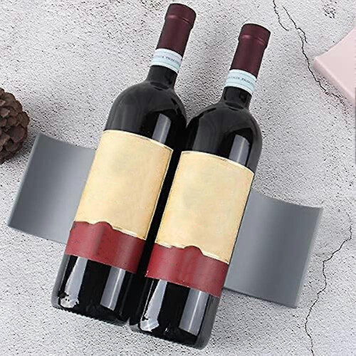 (As show, One size) 3 Pcs Red Wine Display Stacking Bottle Rack Suitable compatible with Kitchen Bar Hotel Multi- Stacking Display Rack, Gray 2
