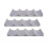 (As show, One size) 3 Pcs Red Wine Display Stacking Bottle Rack Suitable compatible with Kitchen Bar Hotel Multi- Stacking Display Rack, Gray 1