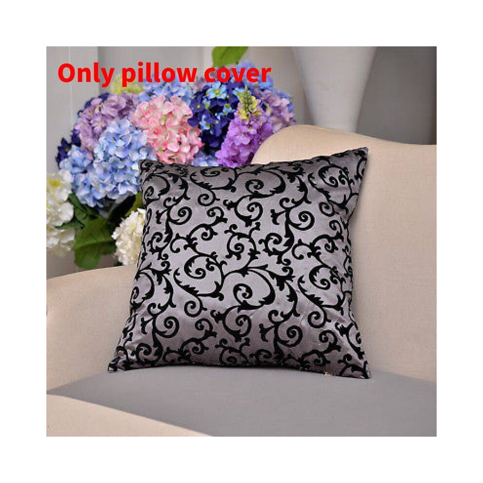 (Style D)Décoration douce pour la maison canapé flocage oreiller tête de lit housse de coussin dos lombaire