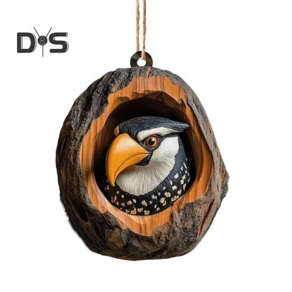 (as the picture, N) Animal Christmas Ornament Cartoon Forest Animal Acrylic Pendant 2d Flat Seasonal Decoration For Christmas Tree Car Ceiling Decor