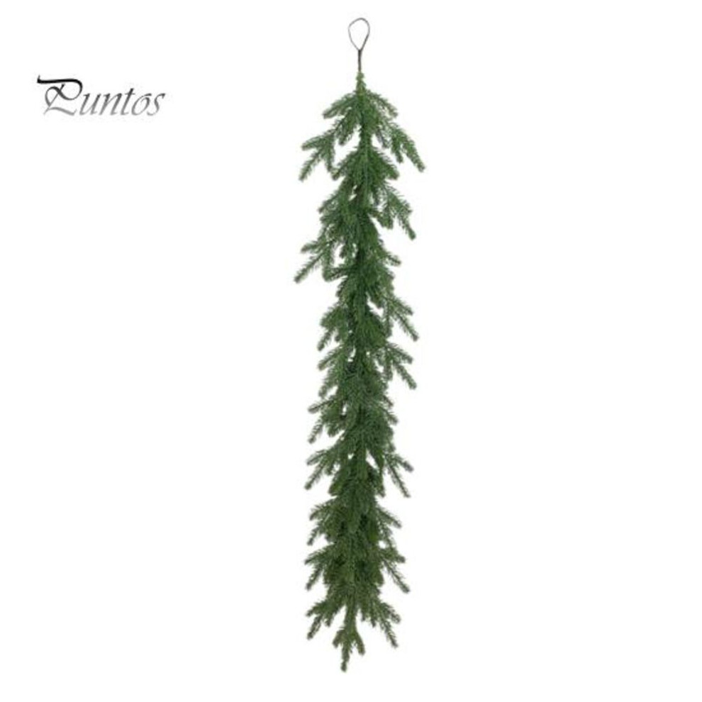 (as the picture, 1pc) Winter Greenery Garland Artificial Pine Needle Garland Christmas Hanging Faux Pine Branch Garland for Mantel Door Railing