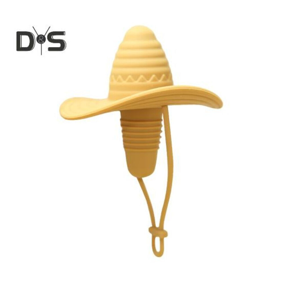 (wheat) Silicone Red Wine Cowboy Hat Wine Cork Stopper Food-grade Bottle Seal For Bottles Of Wine Spirits Beer Champagne Fun Party Accessory Gift
