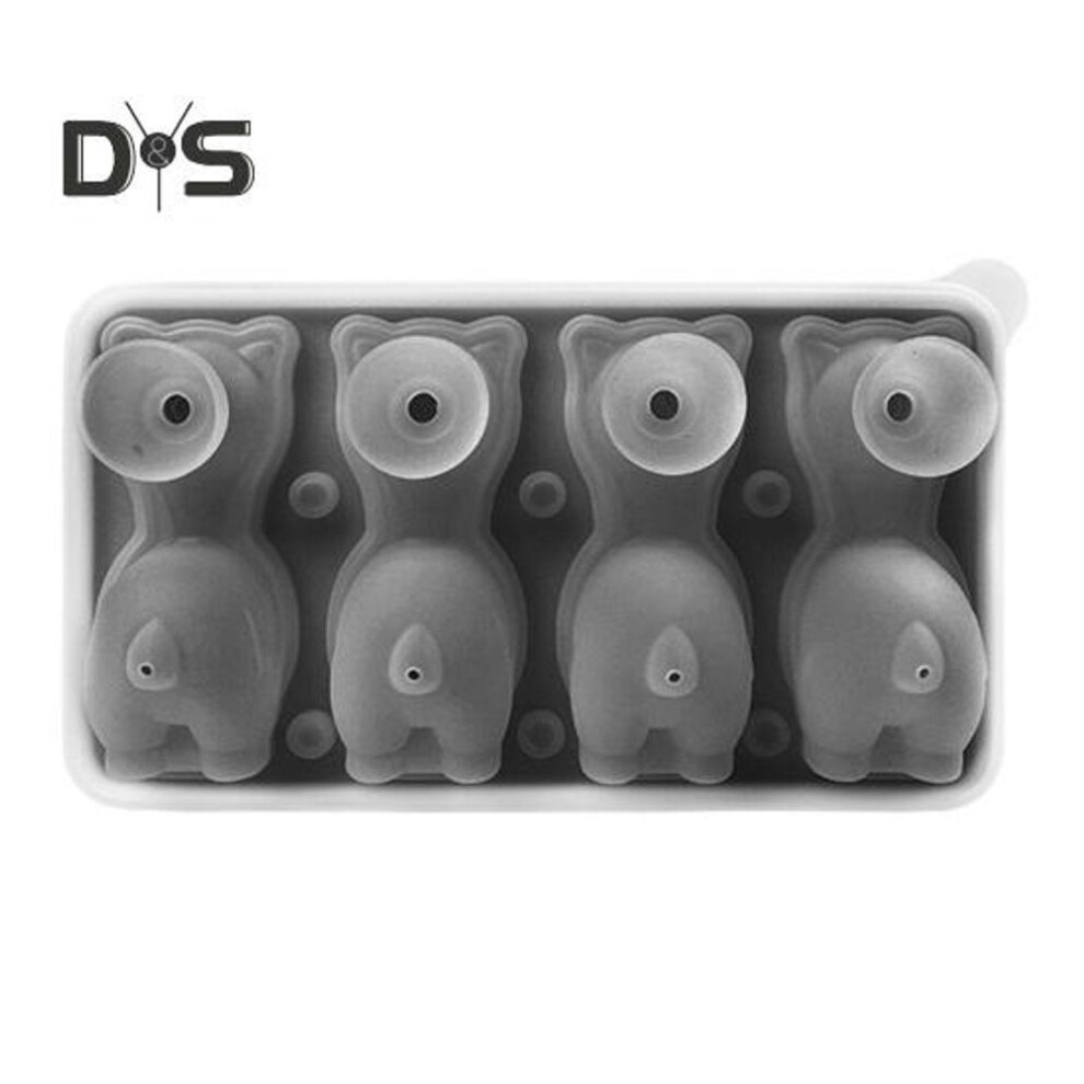 (black) Alpaca Ice Mold Silicone Bpa-free Easy Release Ice Pop Mold Reusable Soap Candle Mold Diy Ice Cream Maker For Home Kitchen Outdoor Travel Dining