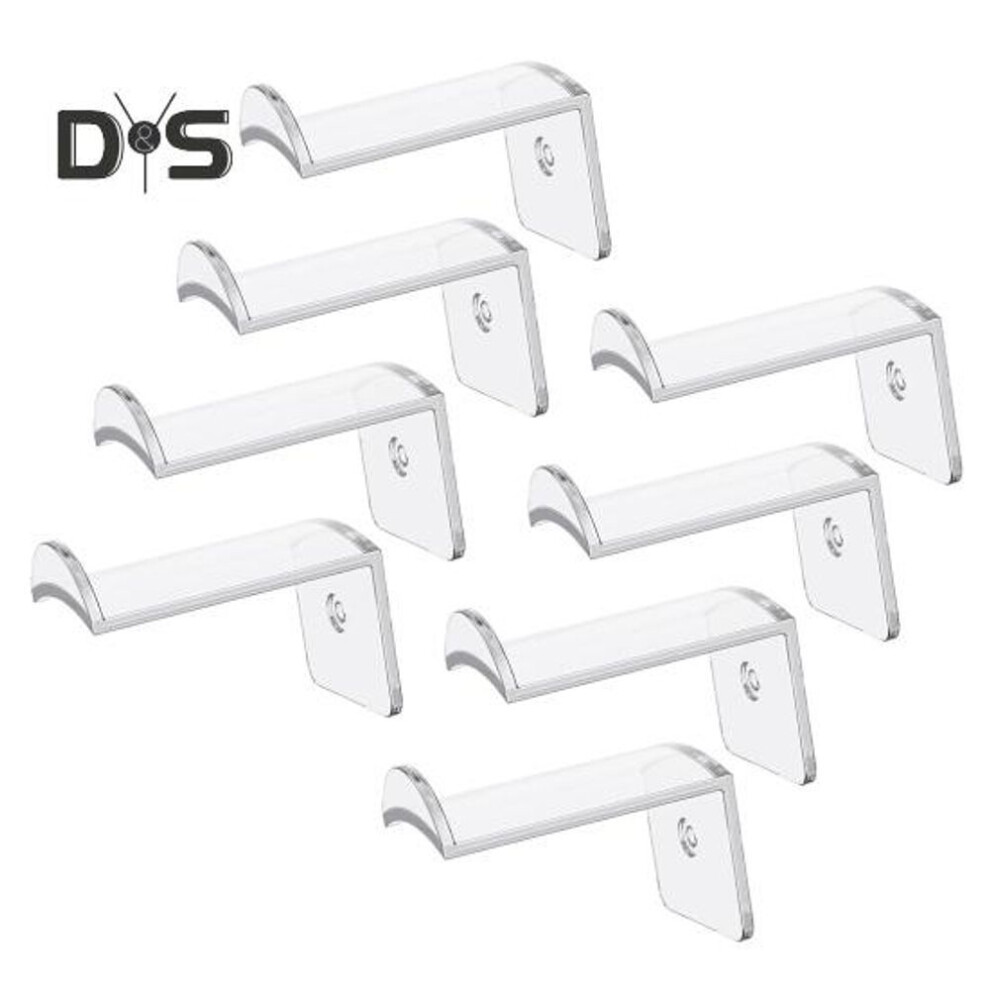 (clear, 8pcs) 4/8Pcs Hat Hooks Cowboy Hat Racks Easy Installation Strong Adhesive Wall Mount Cap Holder Baseball Cap Organizers
