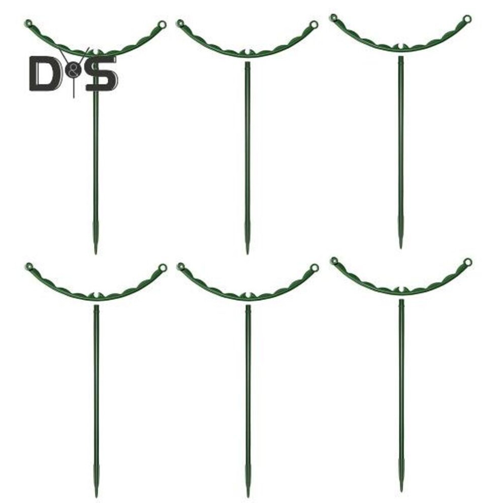 (as the picture, L 6pcs) Plant Support Stakes Stackable Half Round Plant Stakes Easy Assembly Stake Trellis Plant Cages For Indoor Outdoor Tomato Monstera Hydrangea Climbing