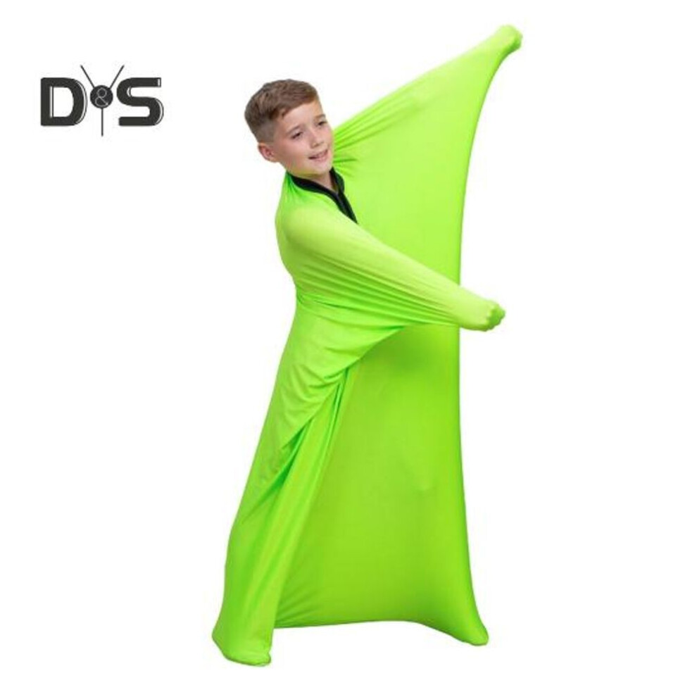 (XL, fluorescent green) Kids Dynamic Movement Sensory Sock Toddler Boys Girls Anxiety Stress Relief Body Sock Children Full Body Wrap Sock Calming Therapy Blanket
