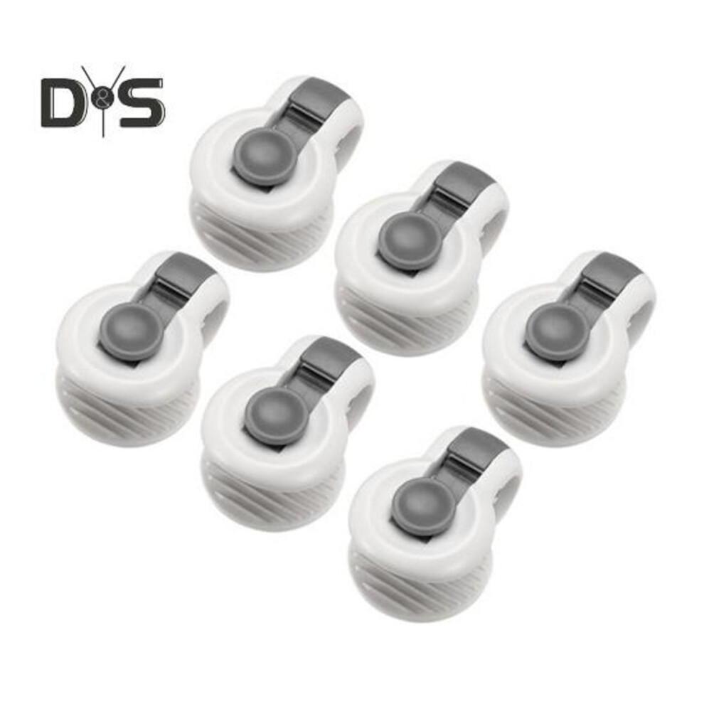 (grey) 6Pcs Padded Comforter Clips Safe Locking Mini Size Simple Installation Duvet Clips Comforter Fasteners Set