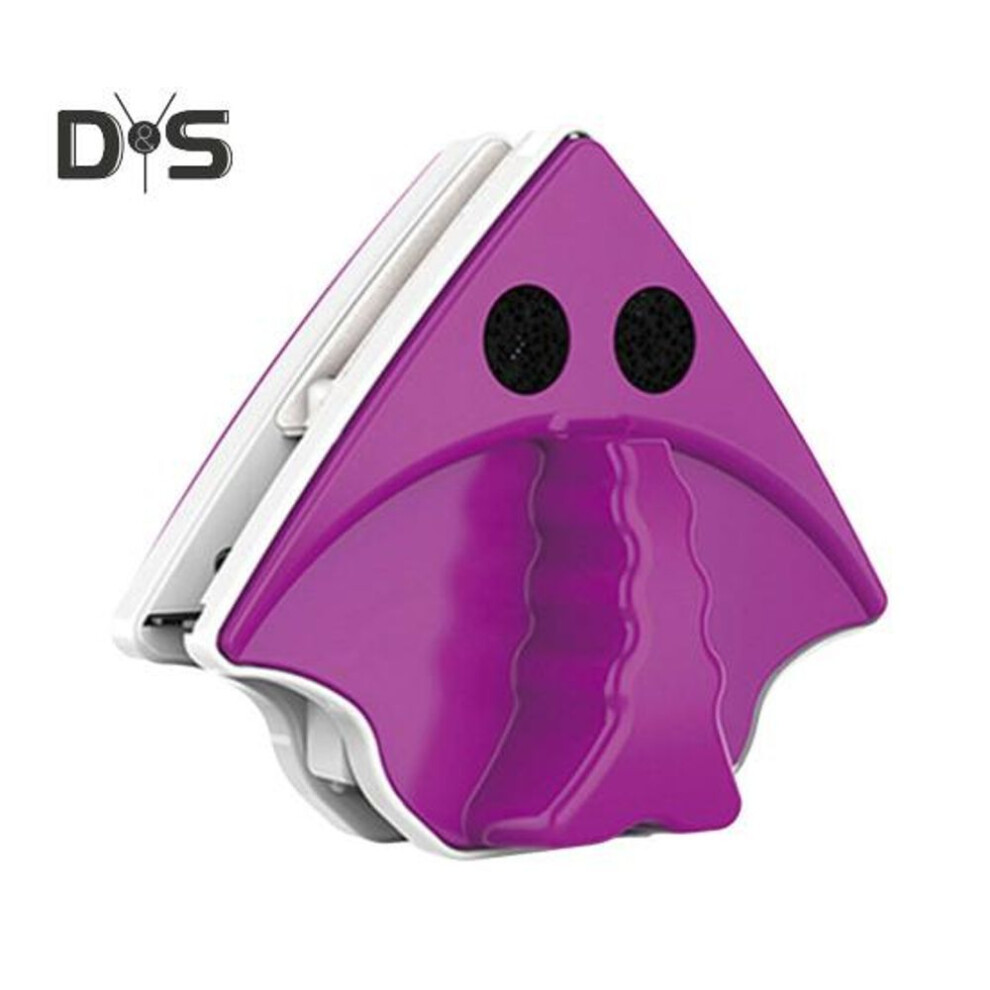 (purple) Magnetic Window Cleaning Set Double-sided Glass Wiper Brush Washer High Rise Window Cleaner With Strong Magnetism