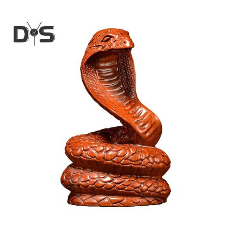 (as the picture, B) Wooden Snake Statue 2025 Chinese New Year Feng Shui Zodiac Animal Figurine Small Realistic Snake Sculpture For Home Office Desk Decor