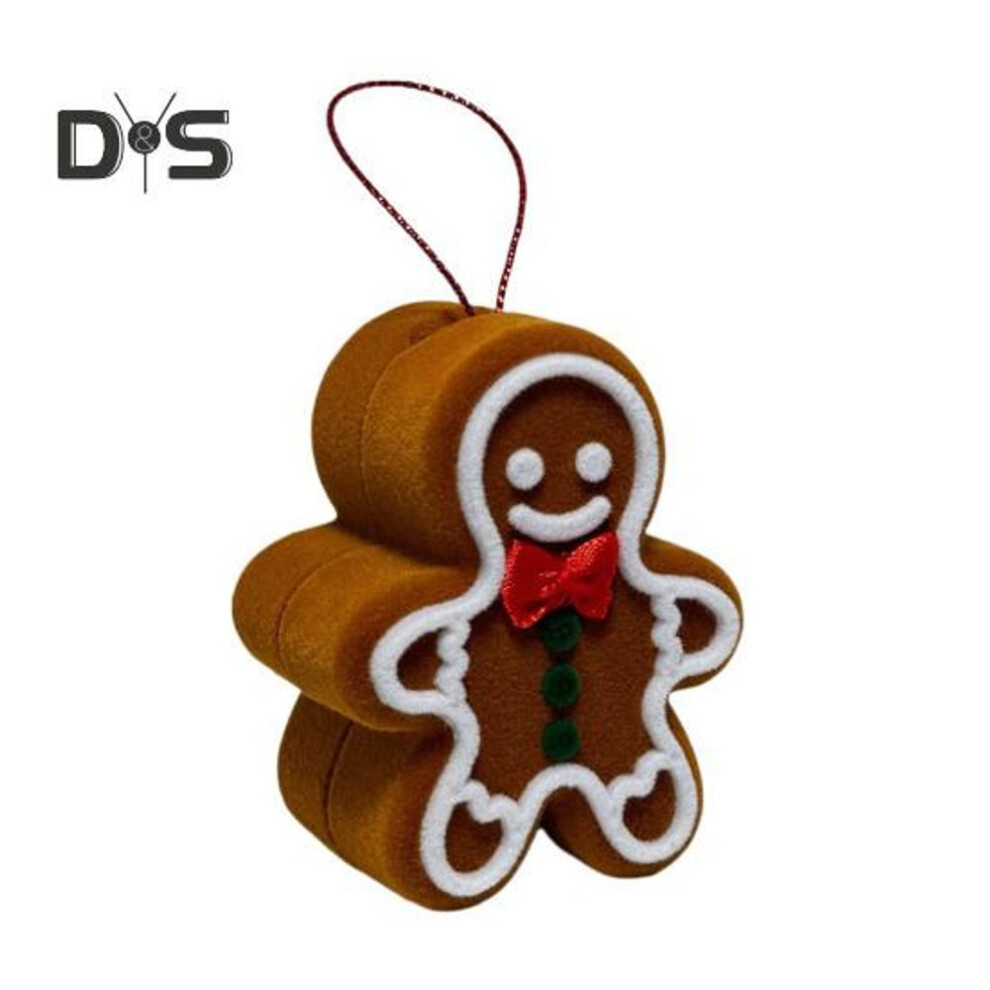 Jewelry Box Organizer With Soft Lining Christmas Gingerbread Man Design Wedding Ring Storage Box Mini Travel Jewelry Box