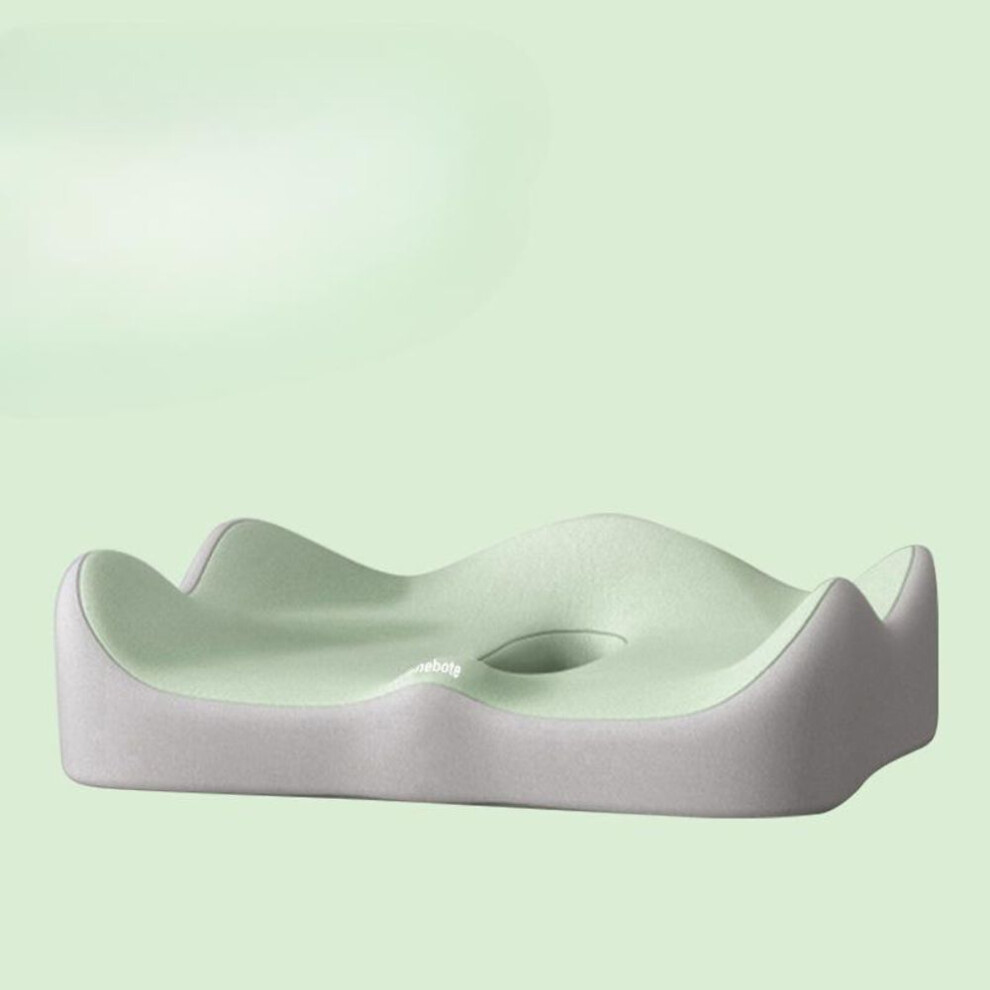 (green, 40*34*8cm) Cushion Office Sedentary Breathable Car Cushion Tail Vertebrae Decompression Hip Memory Foam Cushion
