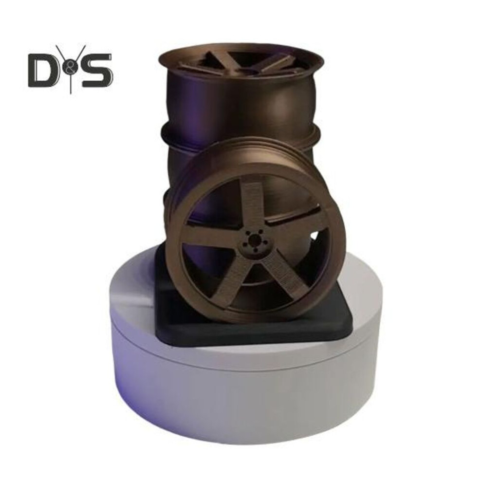 Car Hub Pen Holder 3D Printed Desktop Ruler And Pencil Organizer Office Home School Hub Shaped Pen Holder Gift For Men Mechanic