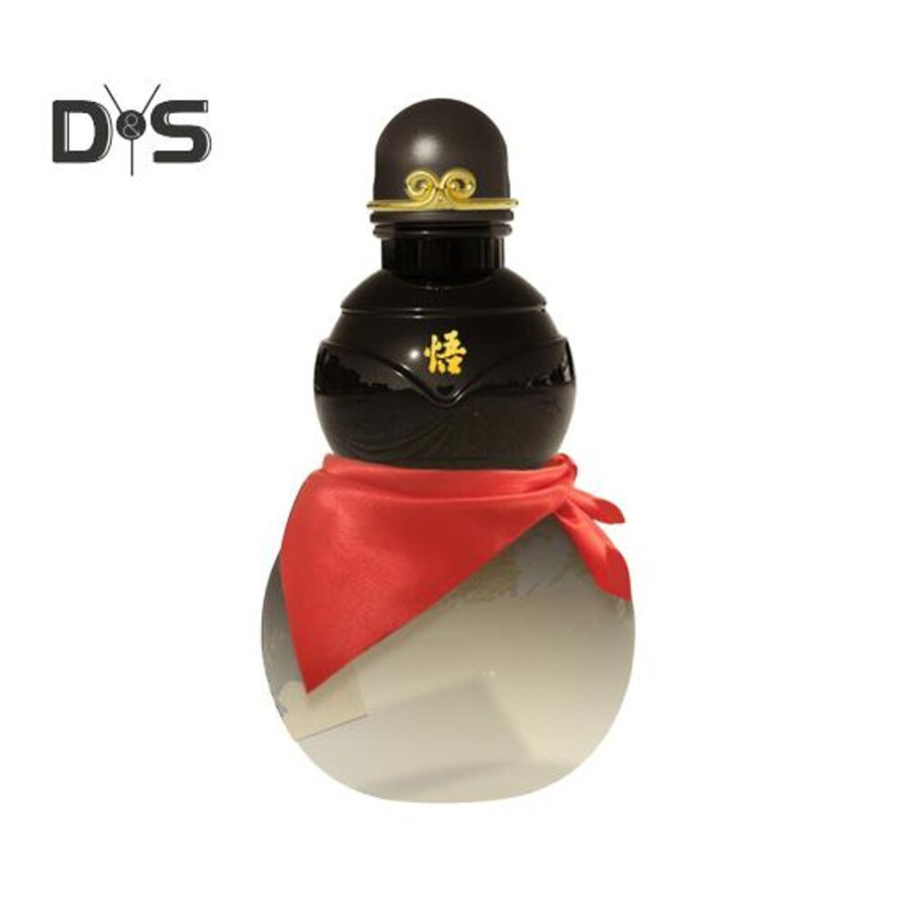 (clear,black, 900ML) Gourd Water Bottle 900ml Wukong Portable Sports Travel Kettle Monkey King Water Kettle Outdoor Housewarming Wedding Gift