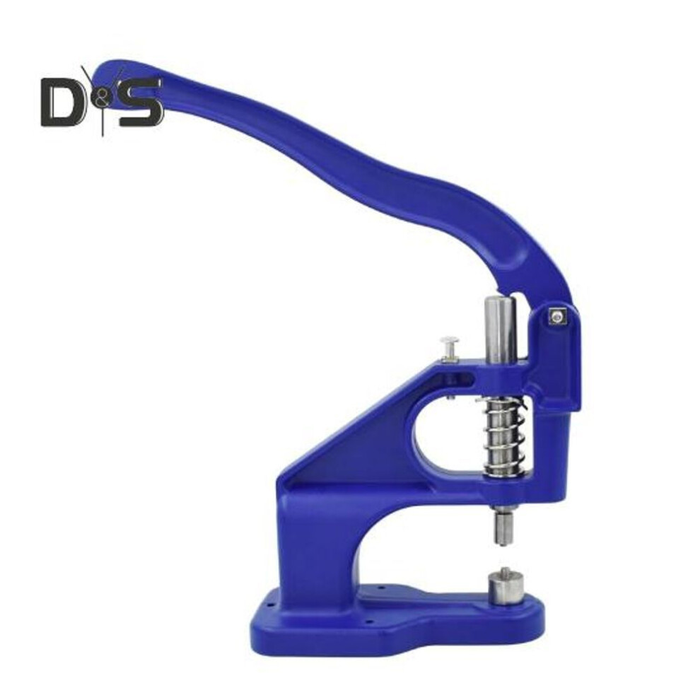 (dark blue) Heavy Duty Grommet Press Hand Press Grommet Machine Aluminum Alloy Manual Grommet Eyelet Puncher For Fabric Tarps Leather Canvas