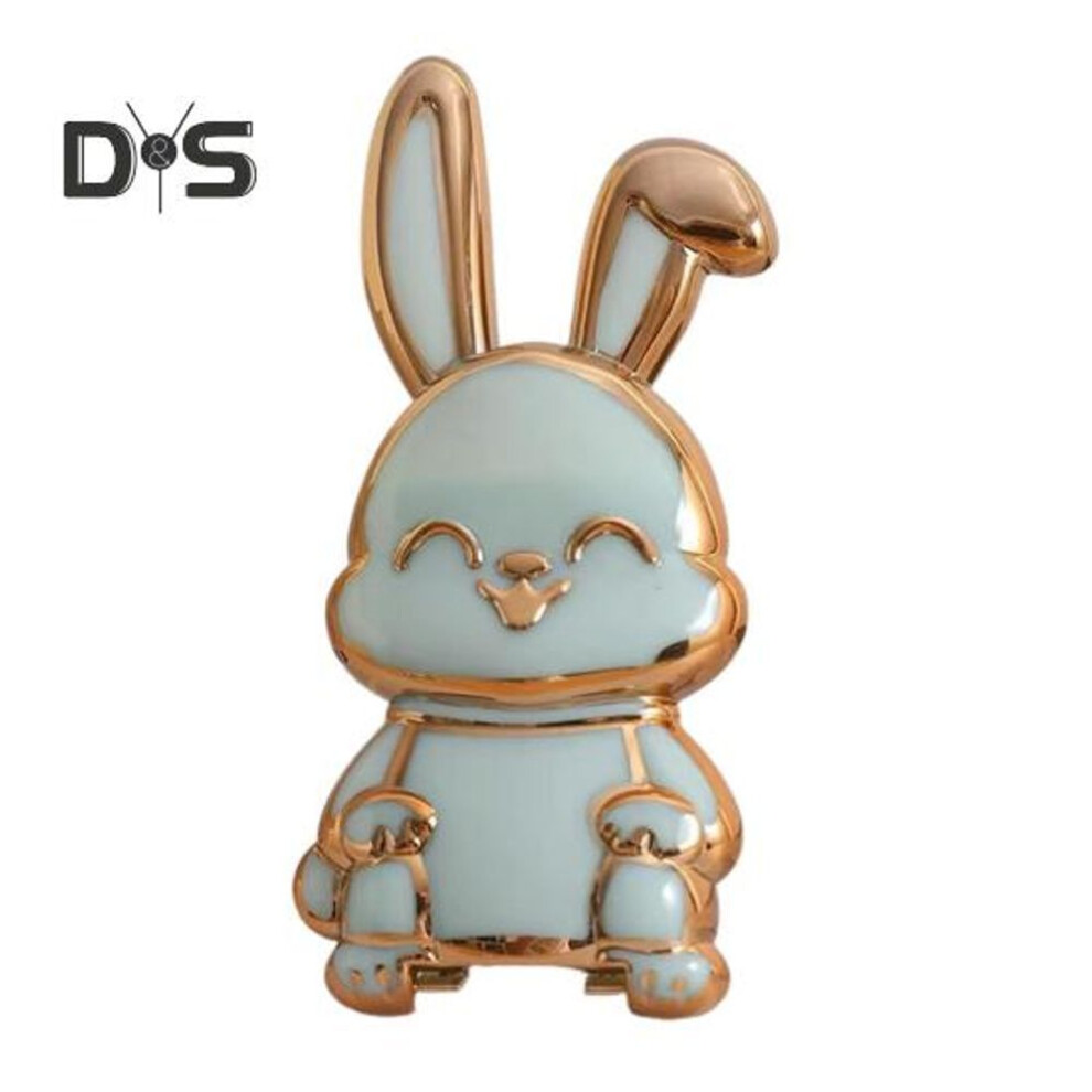(green) Foldable Bunny Phone Stand Cute Rabbit Phone Holder For Desk Adjustable Phone Bracket For All Mobile Phones