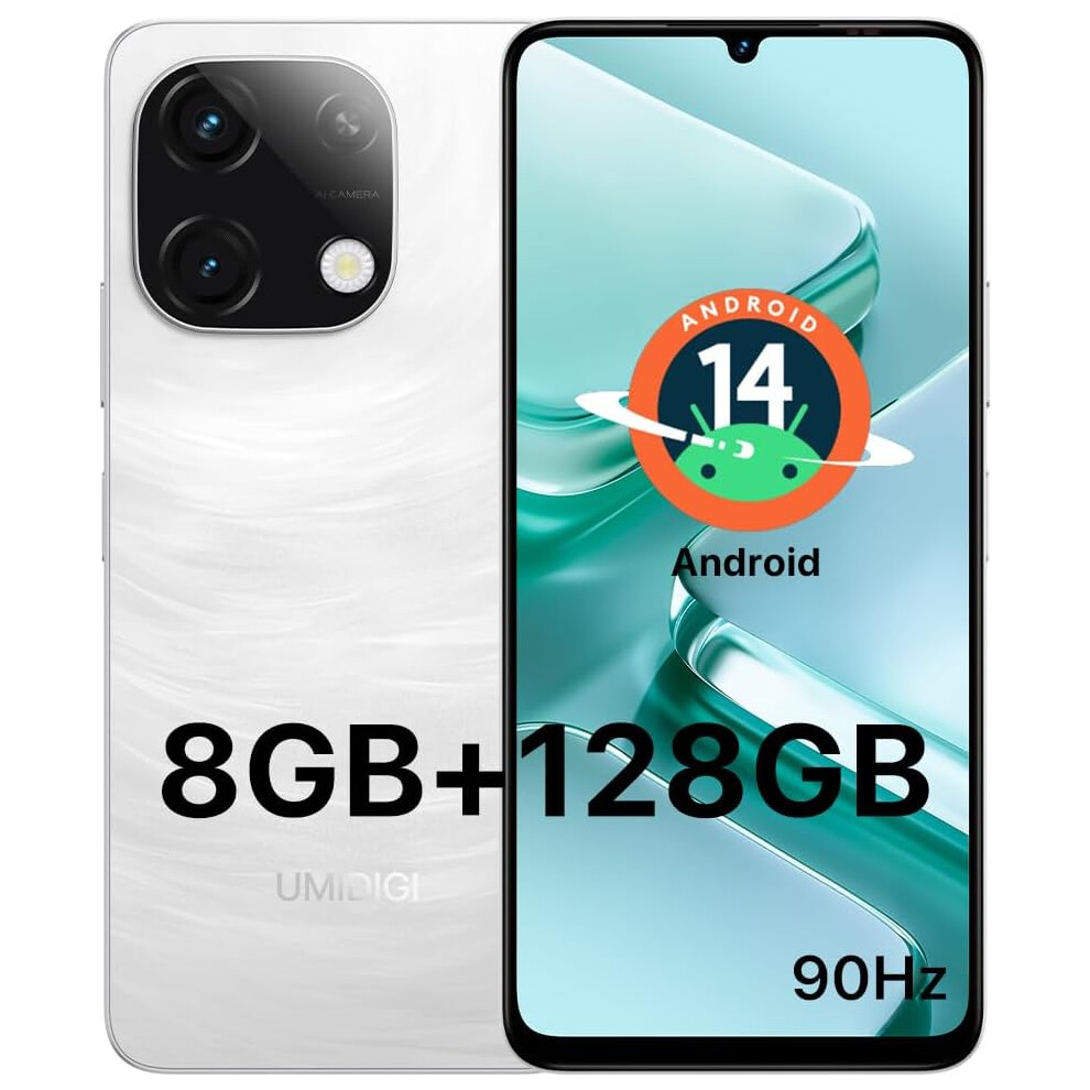 (White) Umidigi G9t Android Smartphone Mobile Phone 4Gb+128Gb Tf 1Tb White 4017367698692