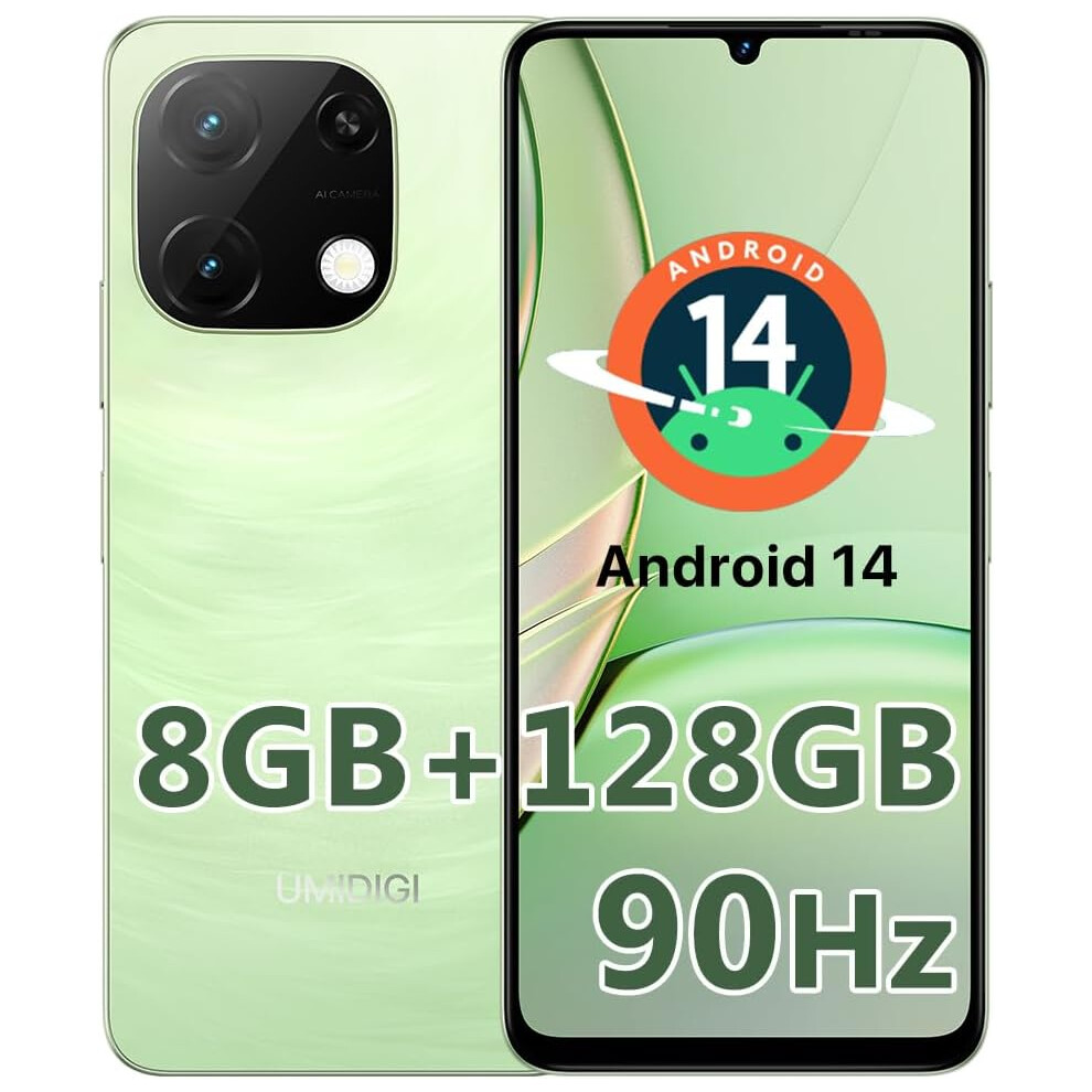 (Green) Umidigi G9t Android Smartphone Mobile Phone 4Gb+128Gb Tf 1Tb Green 4017367698685