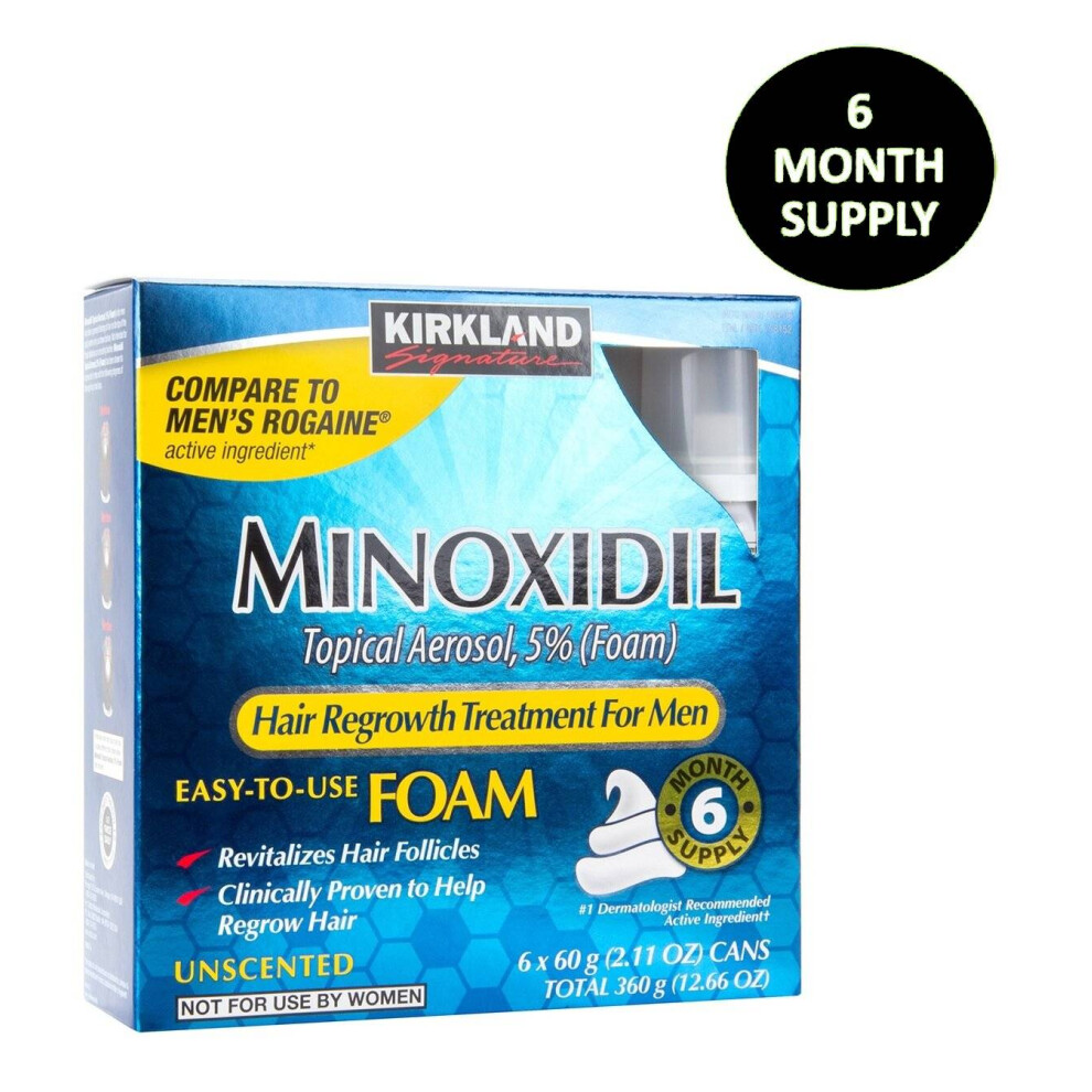 Kirkland Minoxidil Foam for Men 6 Months Supply