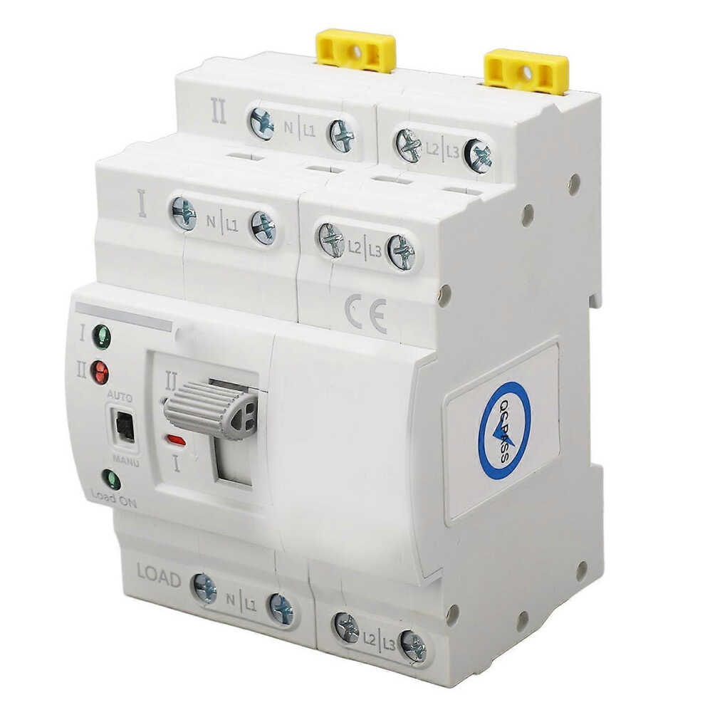 (As Show, One Size) Dual Power Automatic Transfer Switch 4P Generator Transfer Changeover Switch 32A For Control 220V Ac 6909775616925