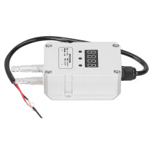(As show, One size) Differential Pressure Transmitter 0‑0.5kpa Digital Display Wind Detection Silver 4‑20mA DC24V