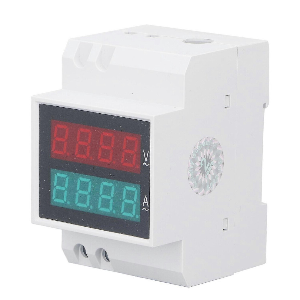 (As Show, One Size) Over Under Voltage Protective Device Auto Recovery Din Rail Mount 80Â300V 0.1Â99.9A 0.5In Led Digita 6909775645857