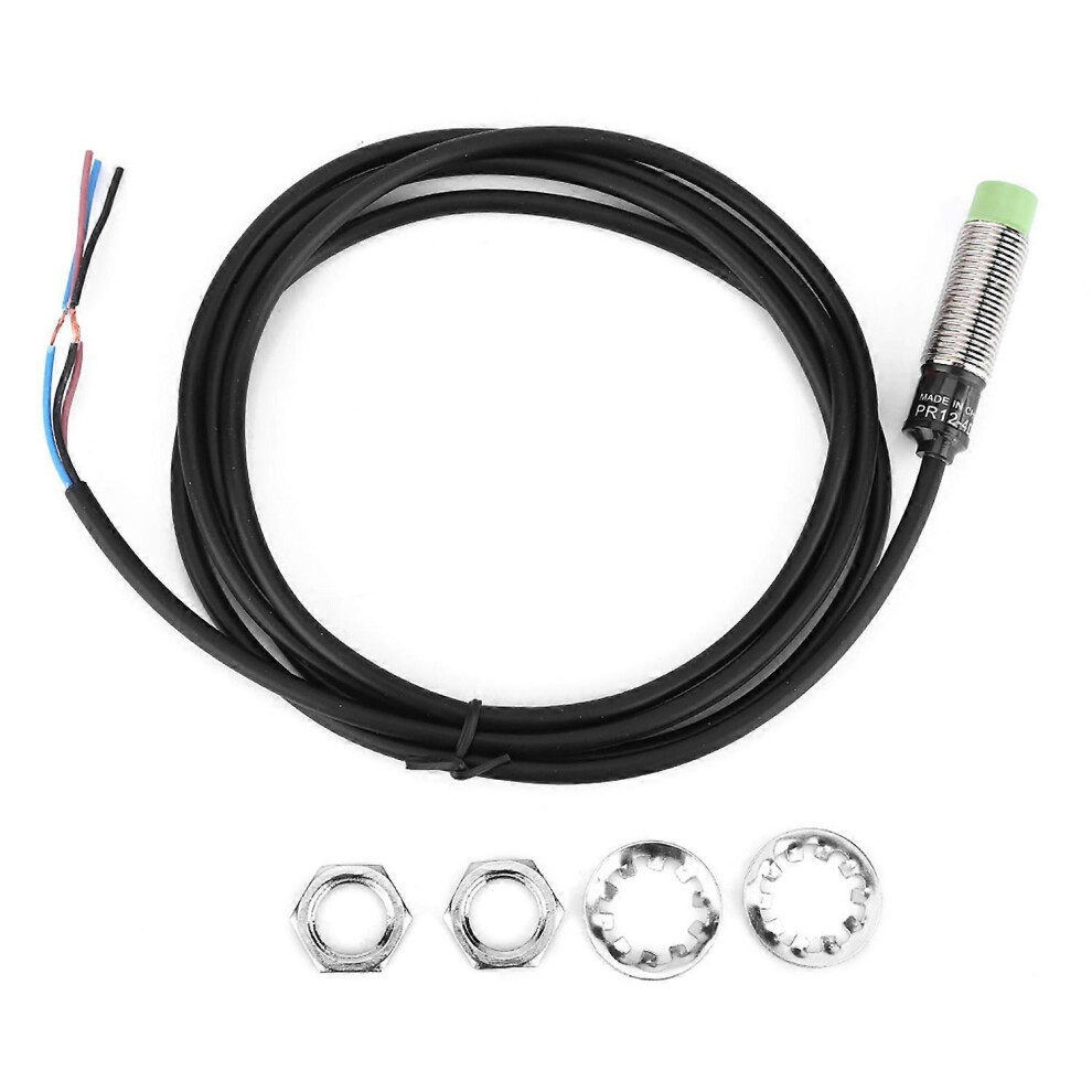 (As Show, One Size) Berm Pr12-4Dn Proximity Switch Inductive 3 Wire No Npn Sensor Switch 10~30Vdc 4Mm 6909775626788