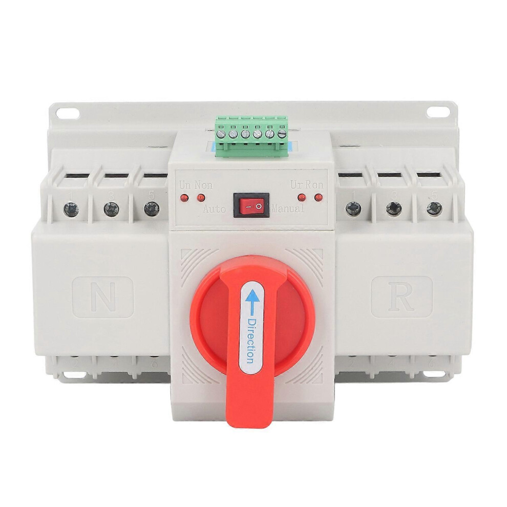 (As Show, One Size) Dual Power Automatic Transfer Switch Mini Ats Dual Power Generator Changeover Switch 400V 125A 6909775621912