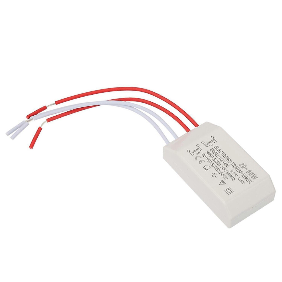 (As Show, One Size) 220V To Ac 12V Electronic Transformer Voltage Converter 20Â60W Smart Power Supply Driver 6909775567593