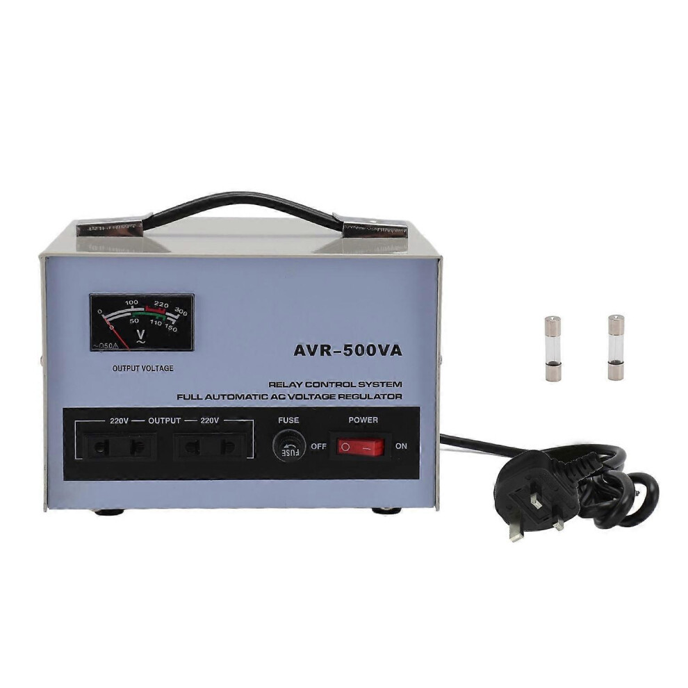 (As Show, One Size) 500W Voltage Regulator 160Â Input Output Single Phase Automatic Voltage Stabilizer 6909775535837