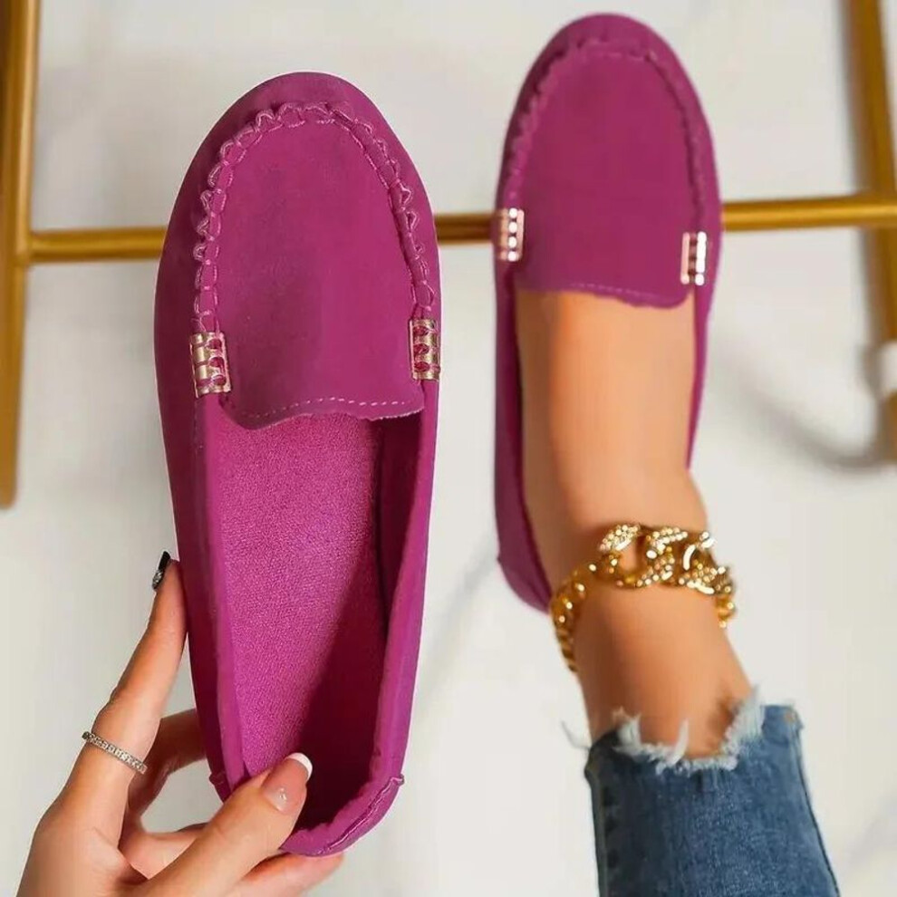 (as the picture, 40) Women Flats New Casual Lightweight Flat Loafers Shoes Trendy Versatile Comfortable Mary Jane Shoes for Women