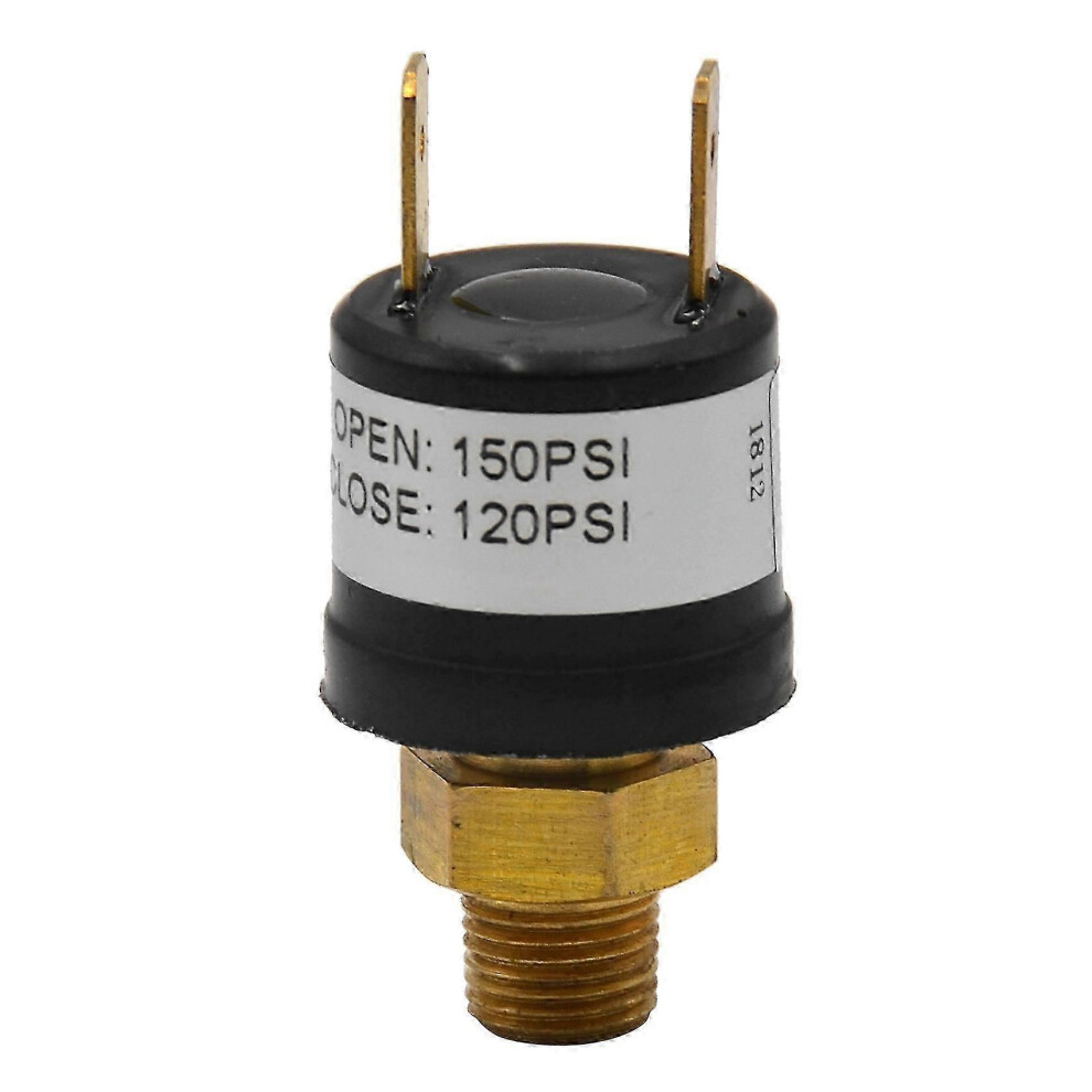 (As Show, One Size) 12V 120-150 Psi Air Pressure Switch Rated Compatible With Trumpet Train Horn Compressor 4909775756203