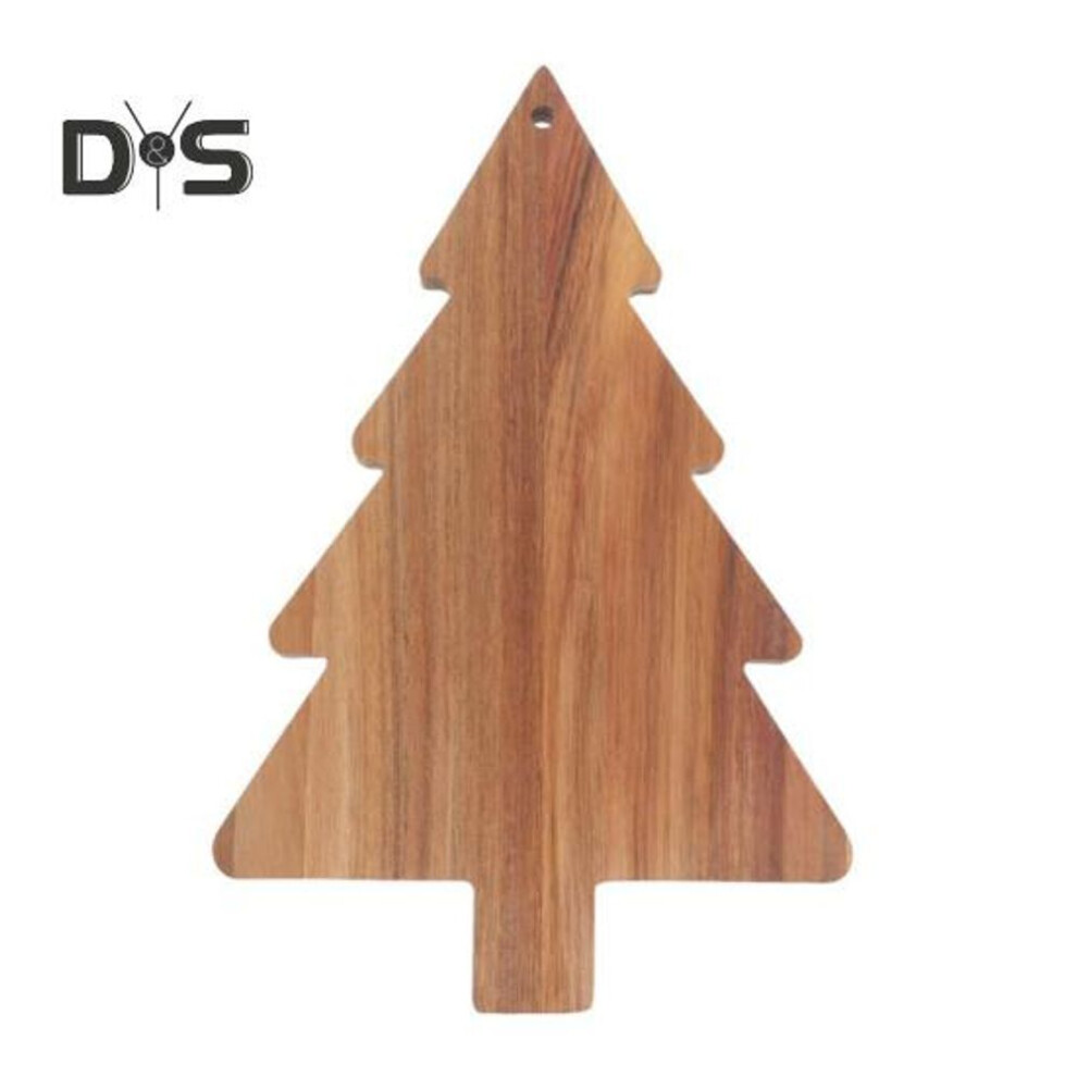 Christmas Tree Serving Board Wooden Cutting Board Sushi Tray Kitchen Charcuterie Chopping Board For Restaurant Party Decoration