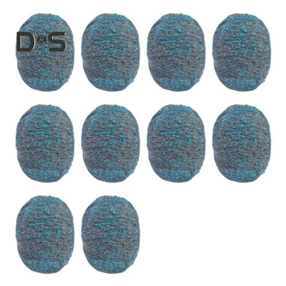 (as the picture, 10pcs) Soap Powder Pot Scrubber Steel Wool Soap Pads Pot Brush Reusable Cleaning Pads Kitchen Utensil Cleaner