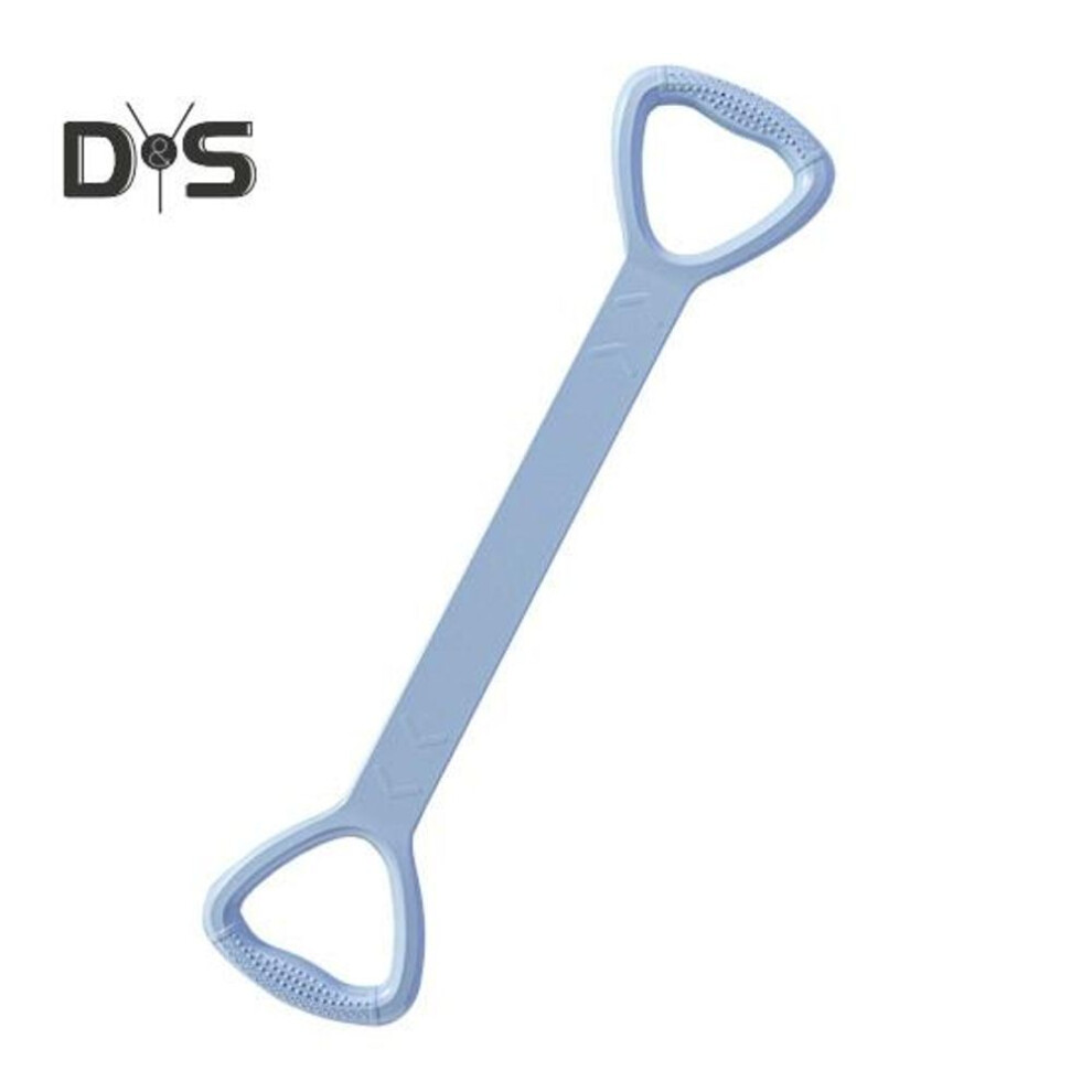 (blue) Figure 8 Fitness Resistance Band With Anti-slip Handle Portable Men Women Arm Shoulder Stretch Strength Training Exercise Elastic Strap Tension Rope