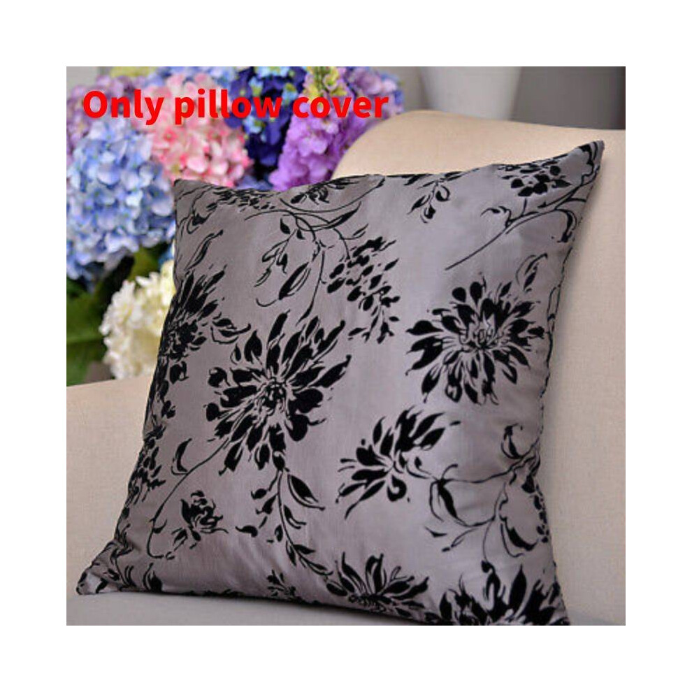 (Style C)Décoration douce pour la maison canapé flocage oreiller tête de lit housse de coussin dos lombaire